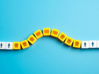 coloured blocks featuring people, suggesting population data